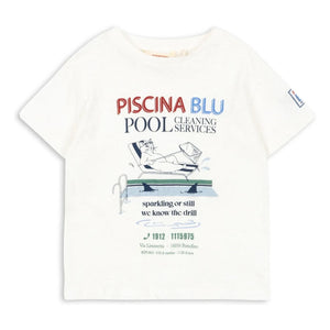 Konges Sløjd - Era Pool T-shirt Linen and Organic Cotton | White