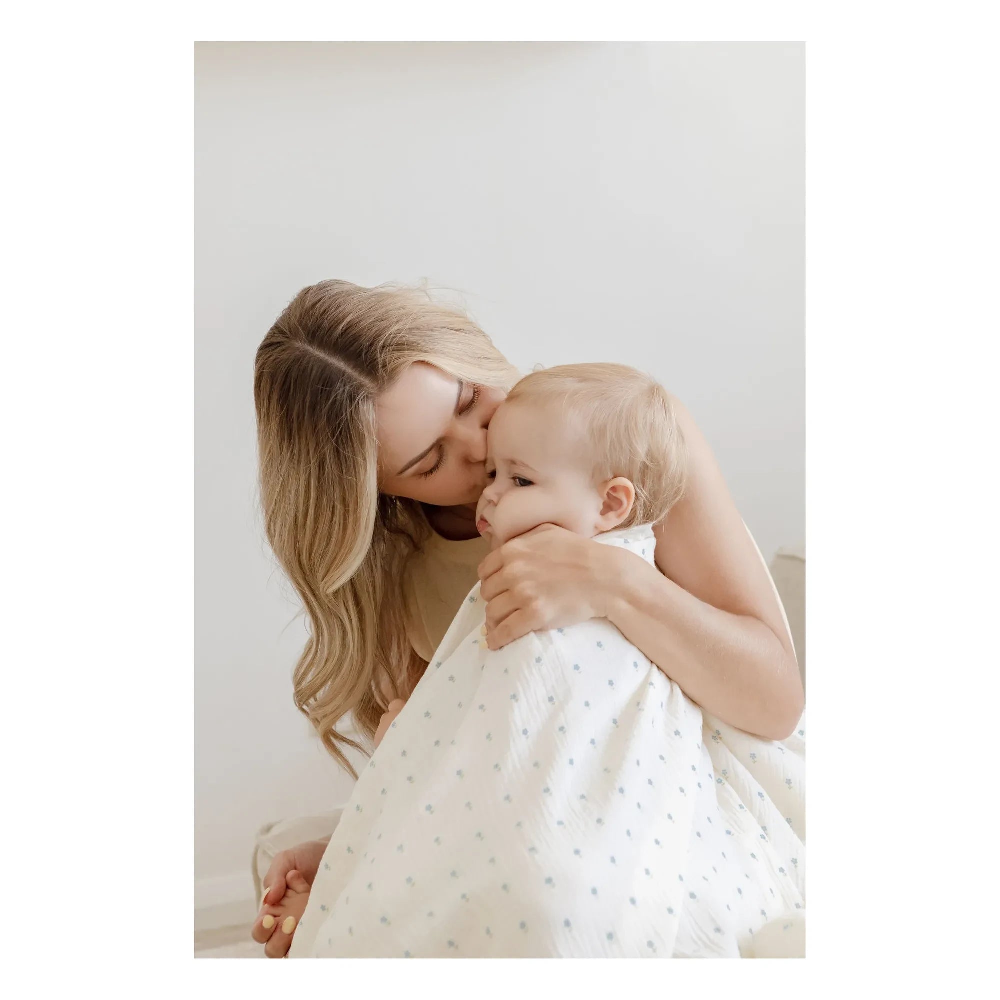 Soft Spot - Periwinkle Wickeltuch aus Bio-Baumwolle | Blau
