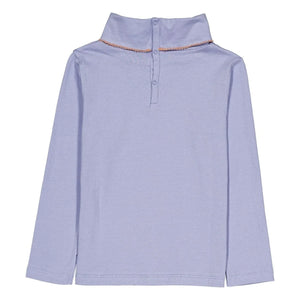 Hello Simone - Twiggy organik pamuklu balıkçı yaka, tek renk | Lavanta