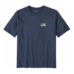 Patagonia - 73 Skyline Organic Cotton T-Shirt | Navy Blue