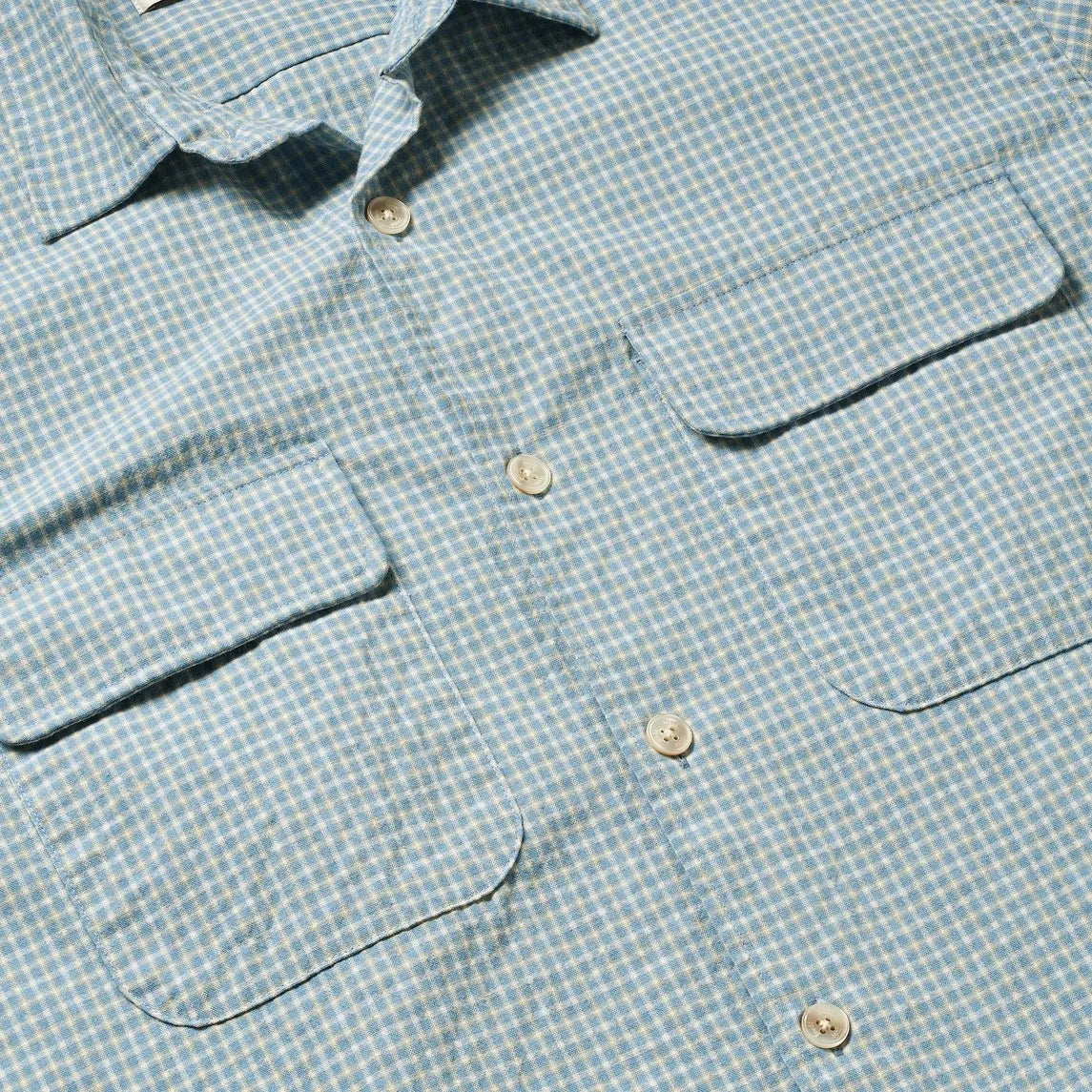 Forét - Lunar Ekose Overshirt | Açık Mavi