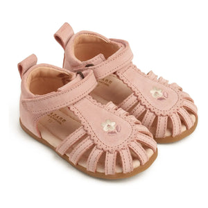 Lazare - Colette Fleur Süet Nakışlı Sandaletler | Pudra pembe
