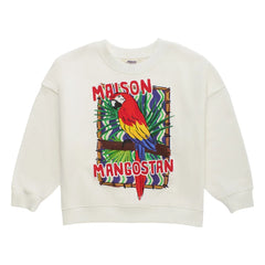 Maison Mangostan - Parrot sweatshirt | Beyaz