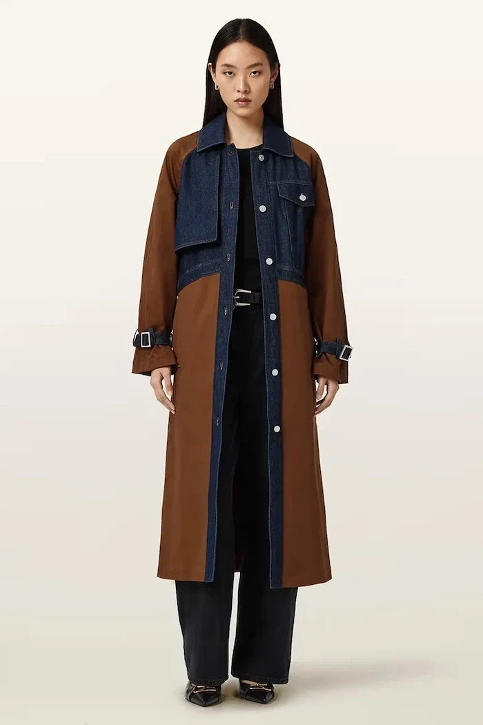 AllSaints pamuklu kadın trençkot DAYLY TRENCH