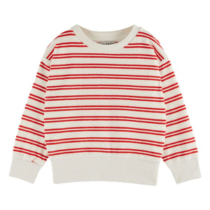 Emile et Ida - Kırmızı Çizgili Sweatshirt