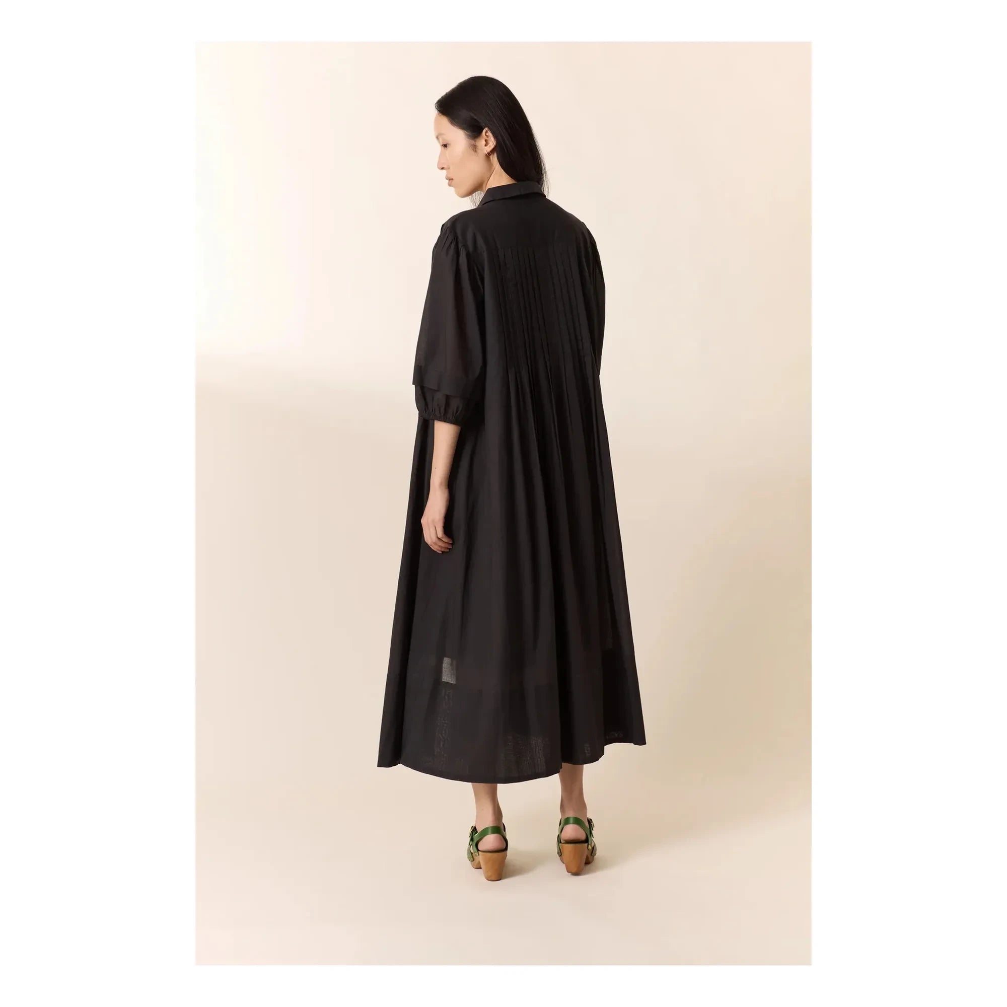 Leon & Harper - Roca Kleid aus Bio-Baumwolle | Carbon