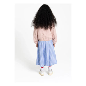 Finger in the nose - Striped Lina Skirt | Steel