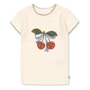 Konges Sløjd - Minnie Cherry Organic Cotton T-Shirt | Off-White