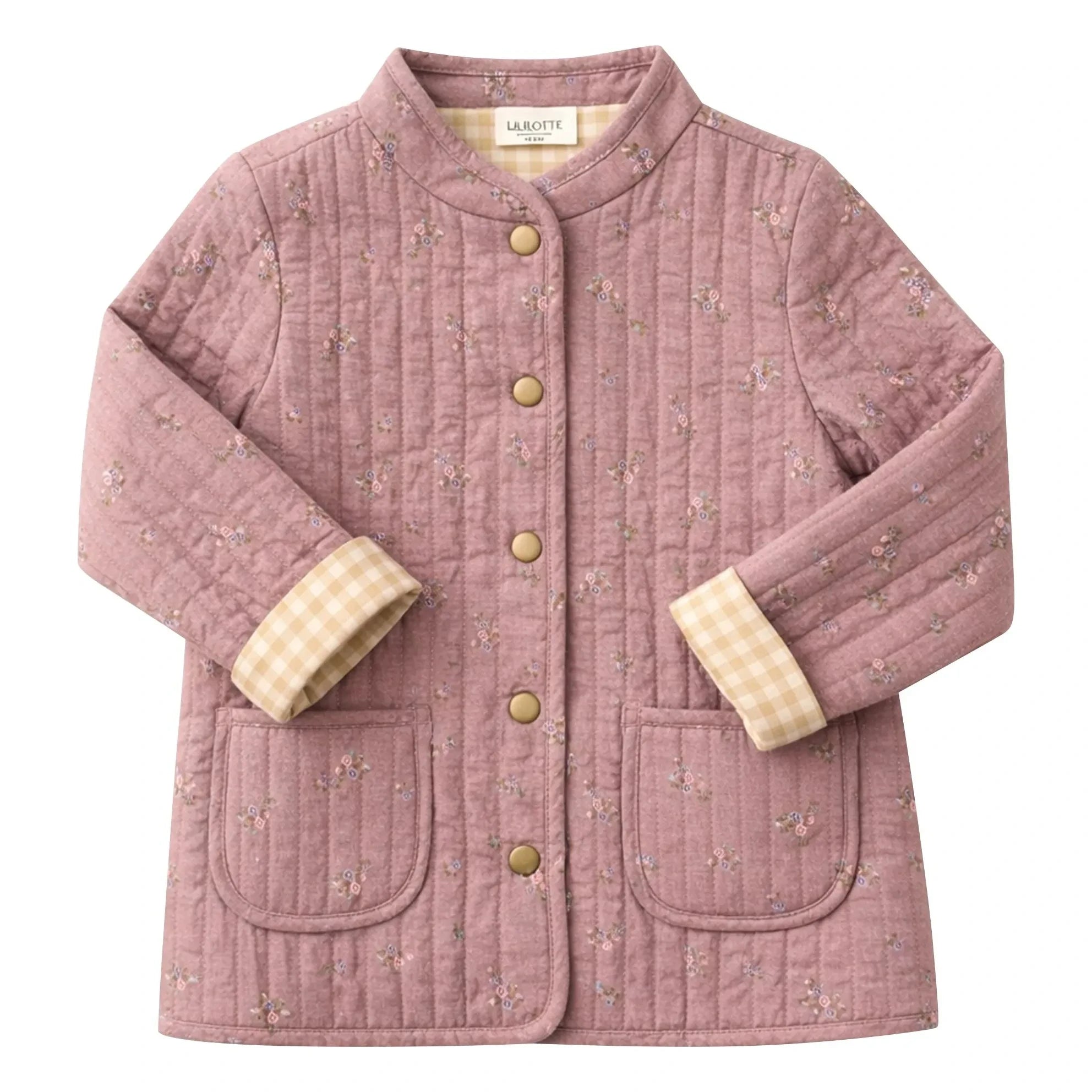 Lililotte - Valentina Fleurie Organik Pamuk Ceket | Toz Pembe