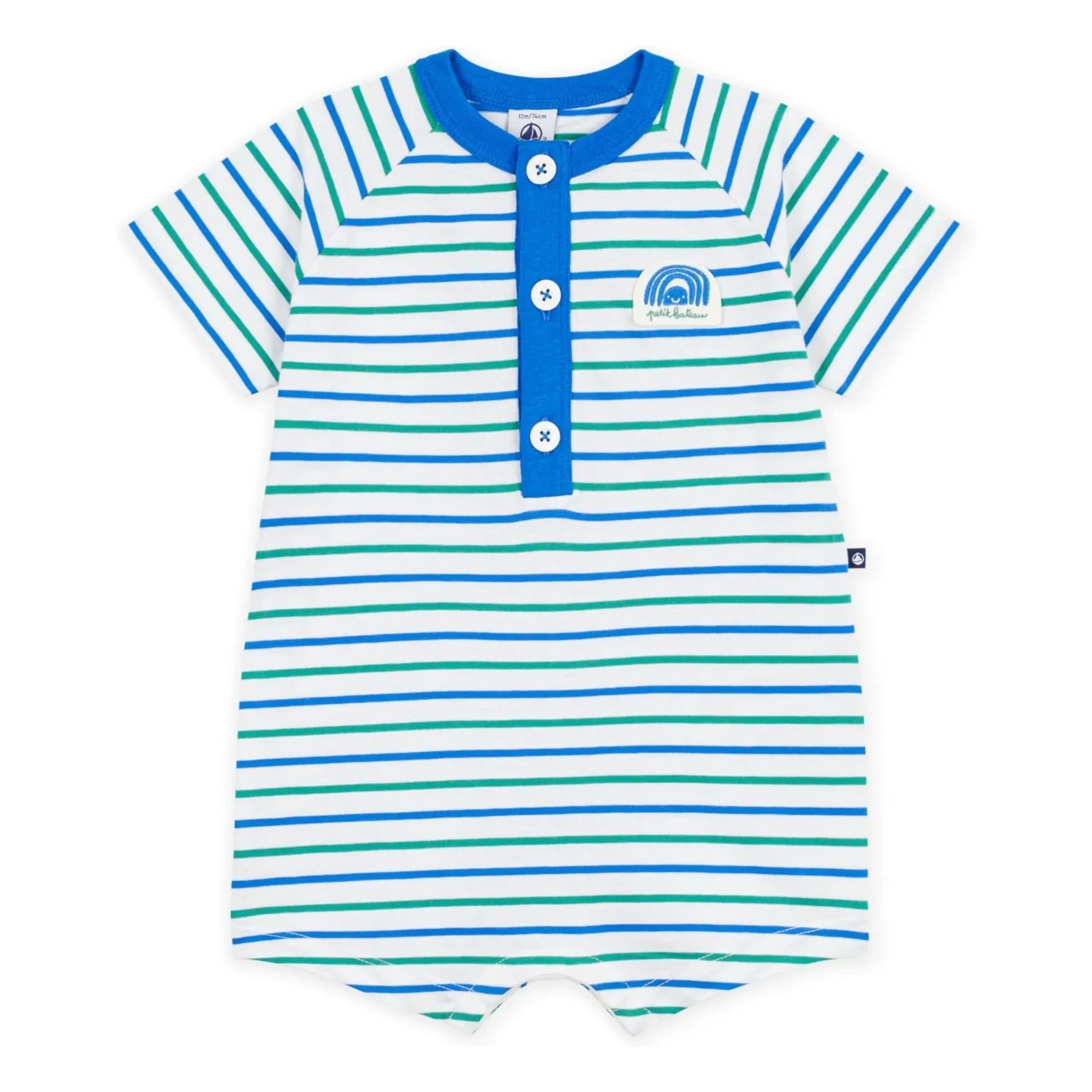 Petit Bateau - Striped Jumpsuit | Blue