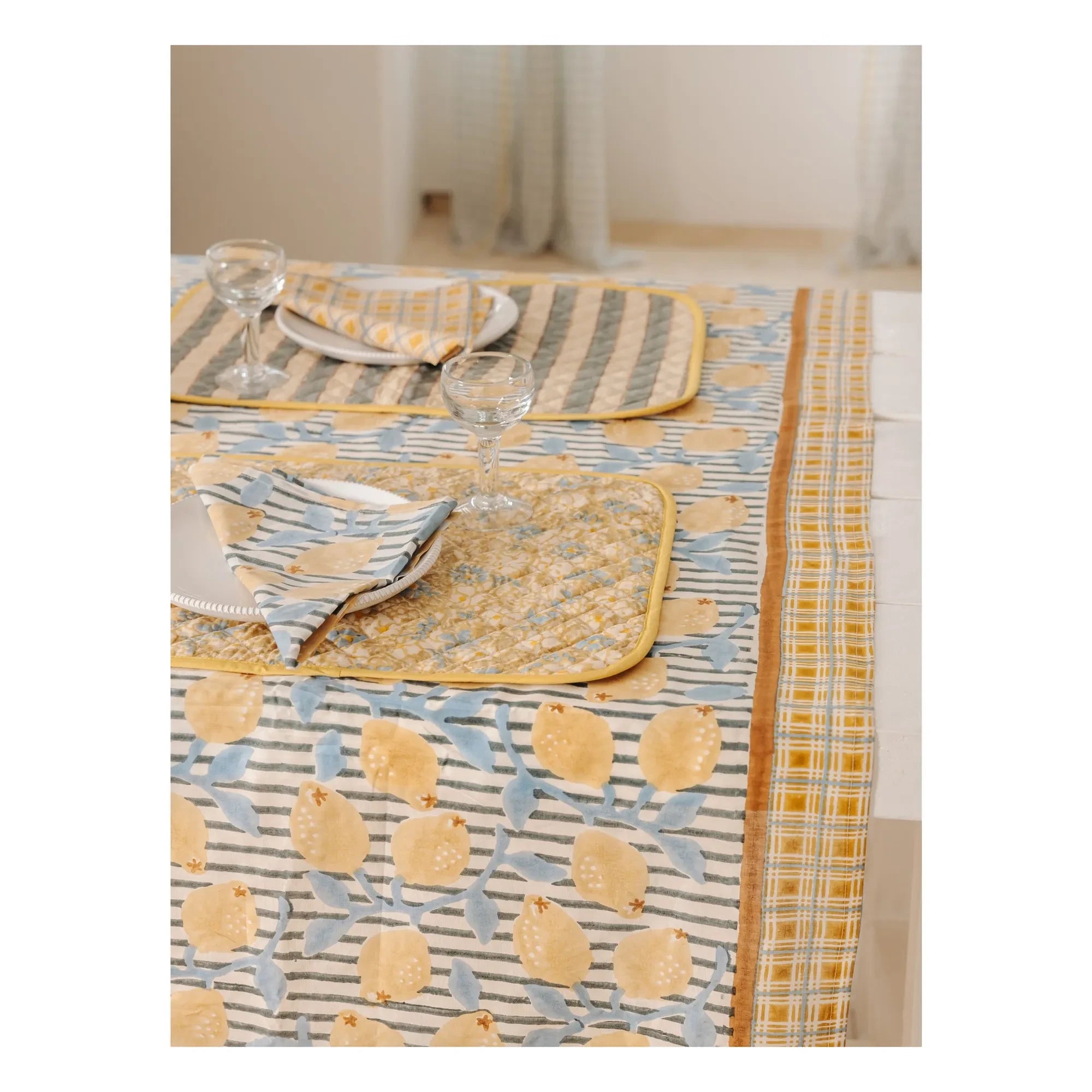 Le Monde Sauvage - Sizilien Tischdecke | Gelb