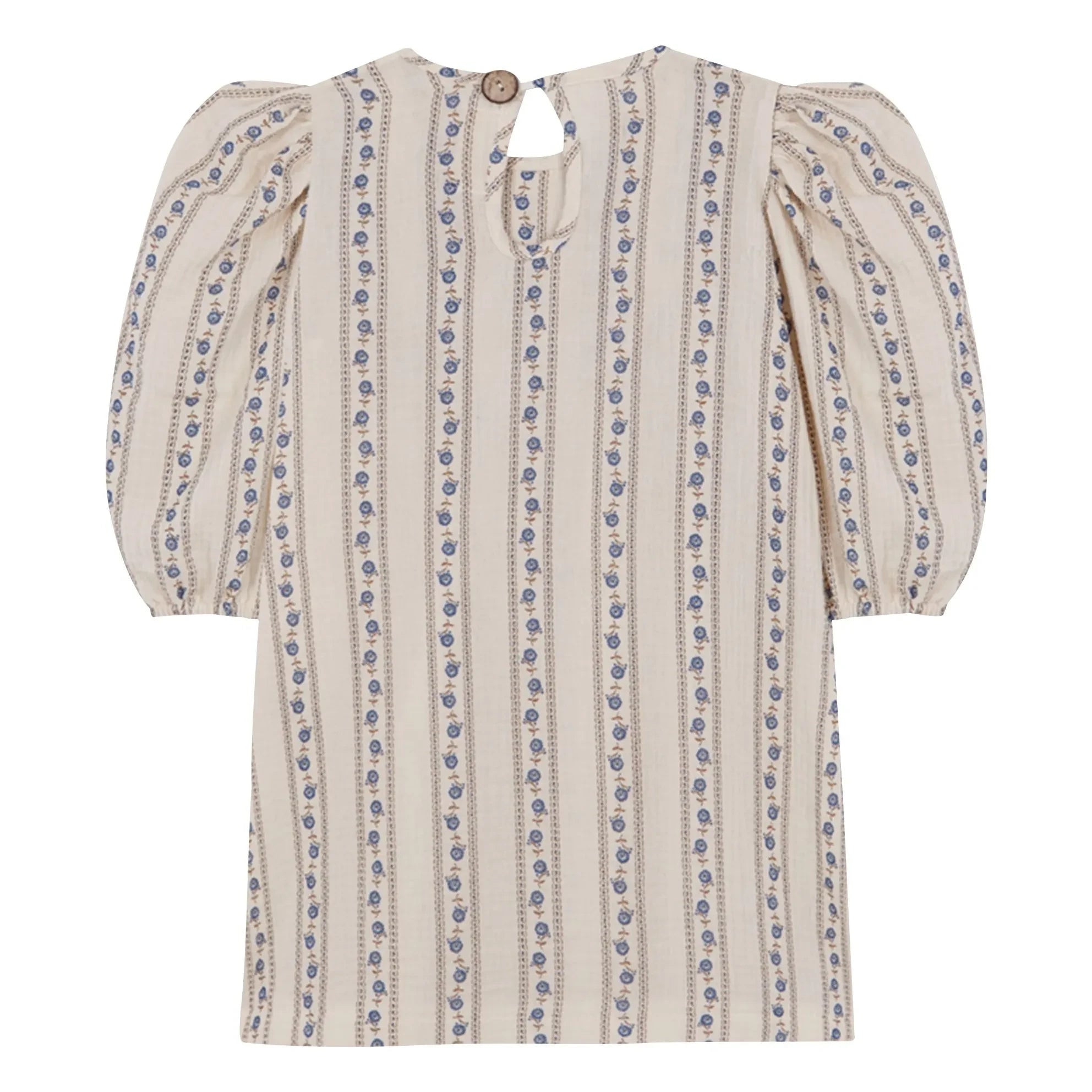 birinit - Sariñena Organic Cotton Floral Dress | Off-White