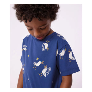 Petit Bateau - Seagull Tişört | Koyu Mavi