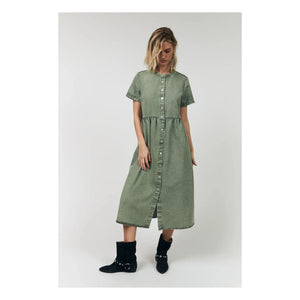 Lollys Laundry - Aliya Baumwollkleid | Khaki