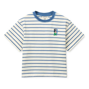 Liewood - Tyler Gestreiftes T-Shirt aus Bio-Baumwolle | Blau