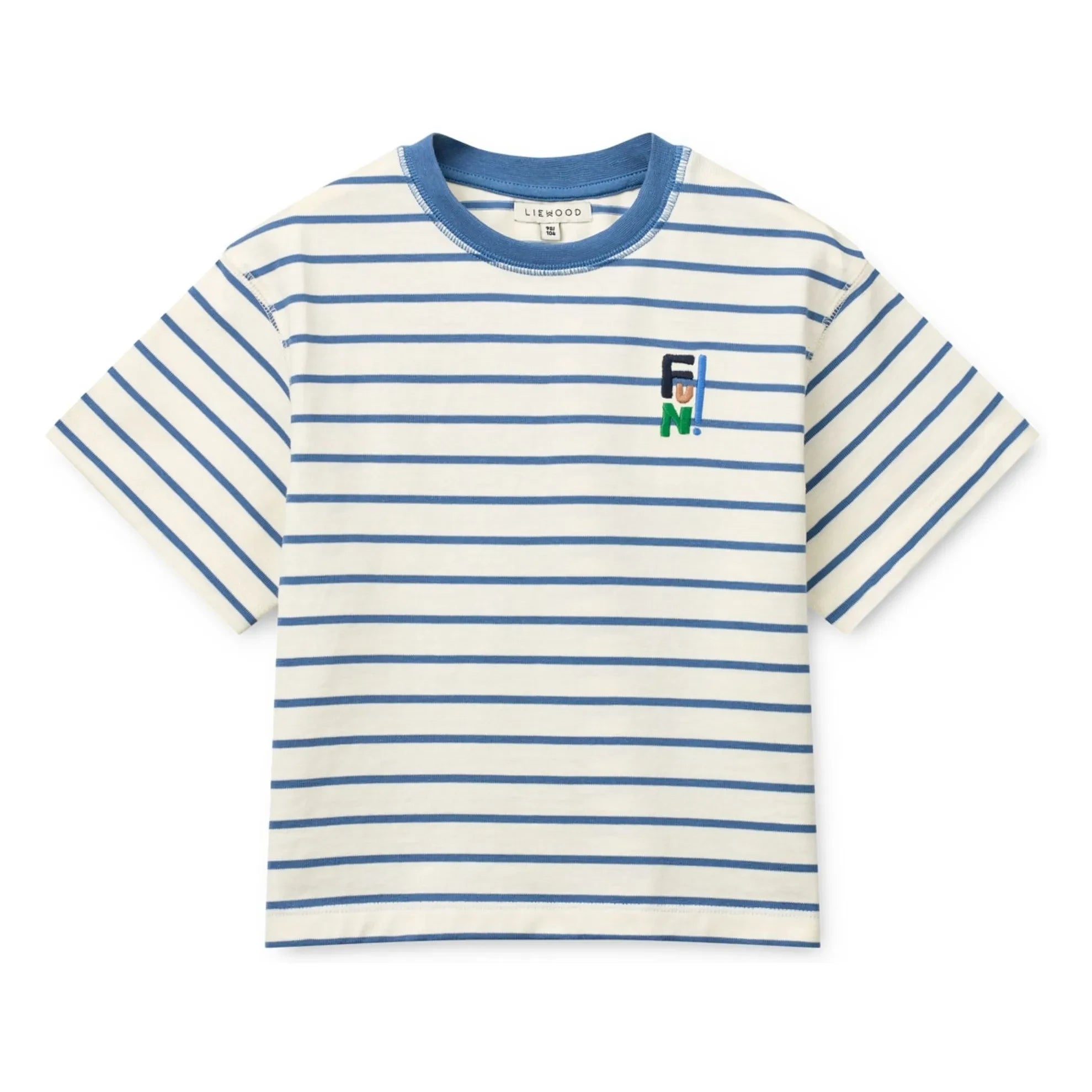 Liewood - Tyler Gestreiftes T-Shirt aus Bio-Baumwolle | Blau