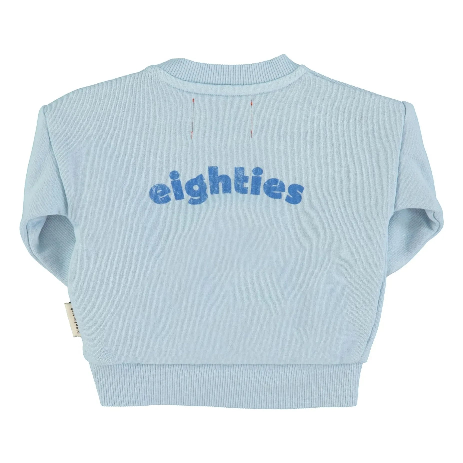 Piupiuchick - Eighties organik pamuklu sweatshirt | Açık Mavi