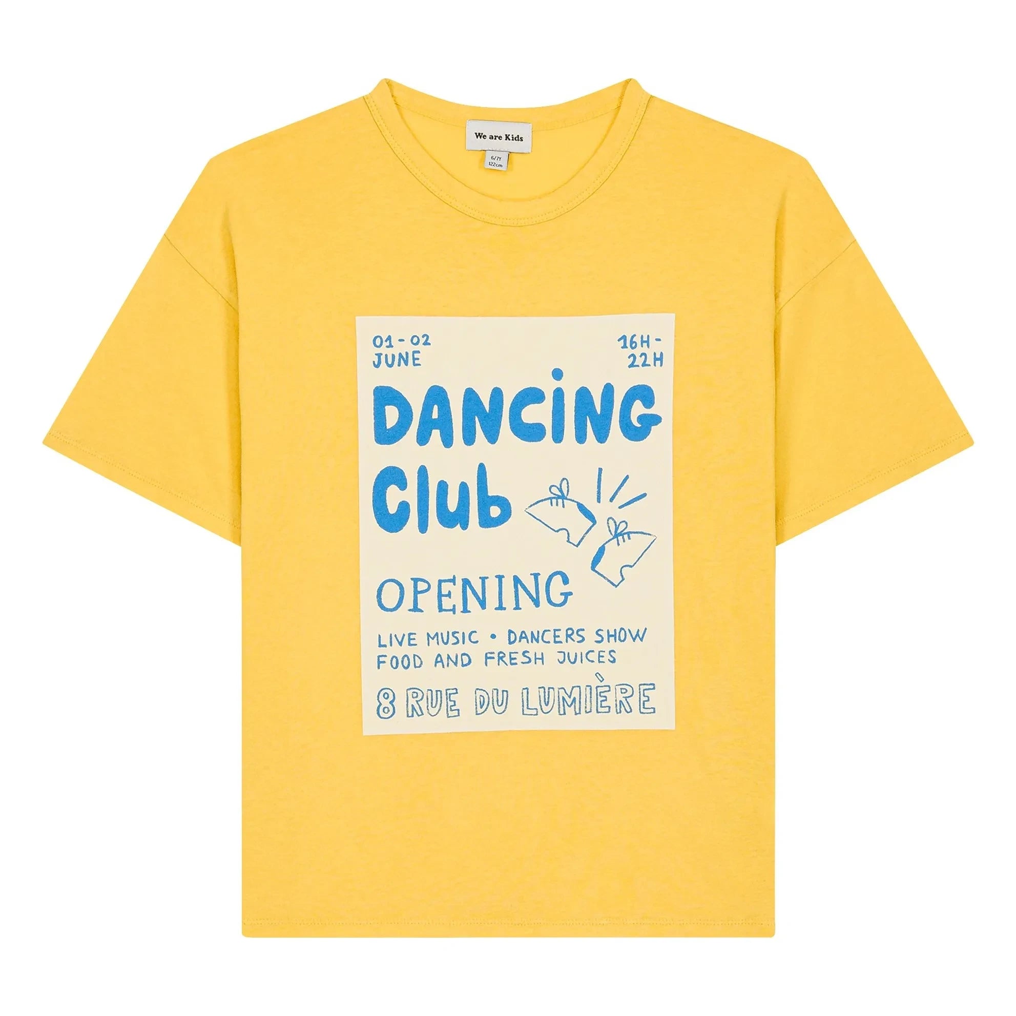 We Are Kids - Dylan Dancing Club T-Shirt Bio-Baumwolle | Gelb