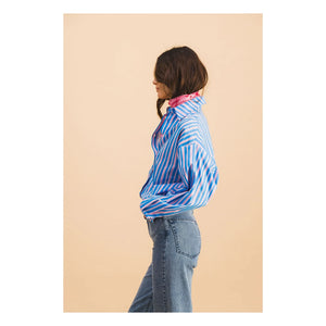 Elise Chalmin - Dona Striped Shirt | Blue