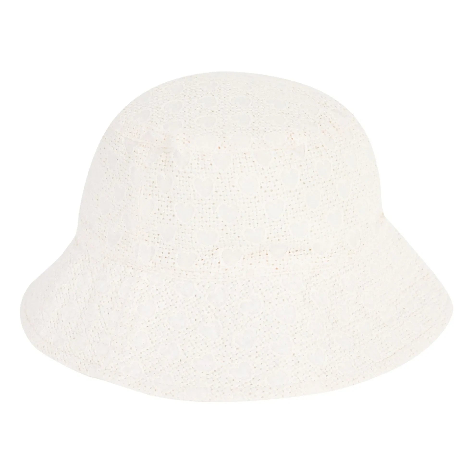 Petit Bateau - Broderie Anglaise Popeline-Hut aus Bio-Baumwolle | Weiß