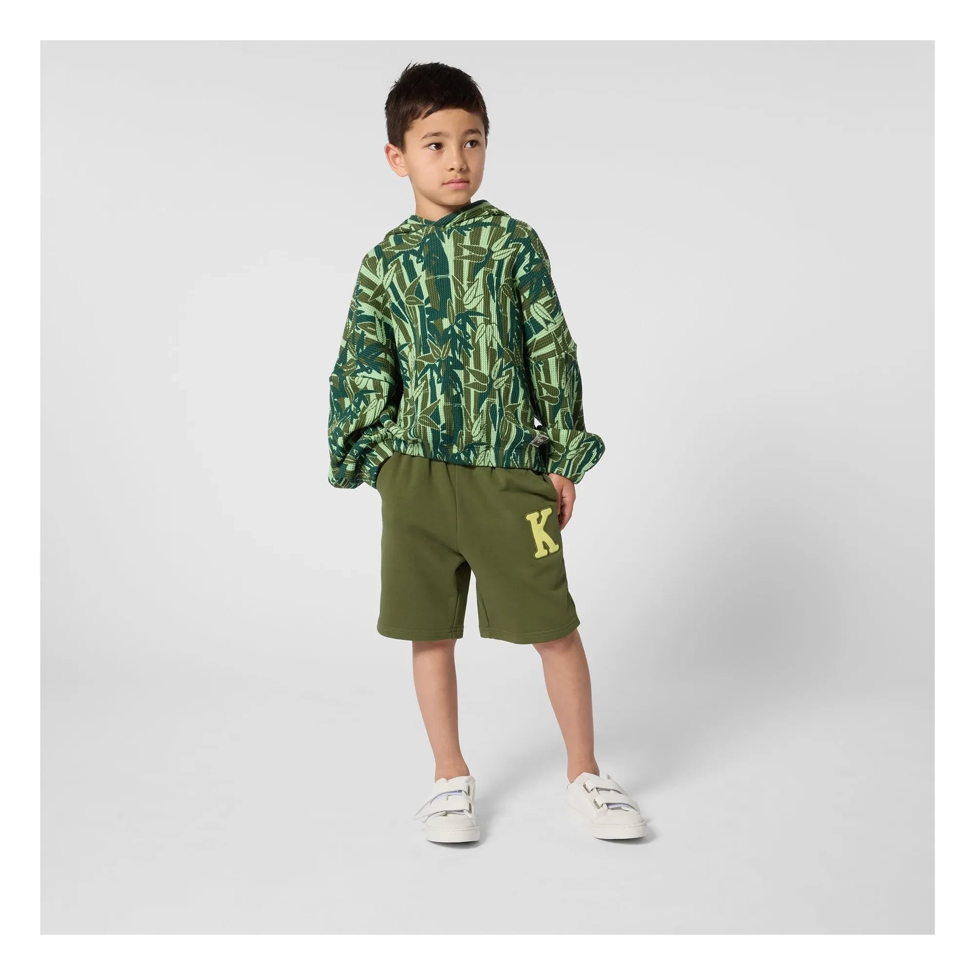 Kenzo - Eden Jungle K Polar Bermuda Shorts | Khaki