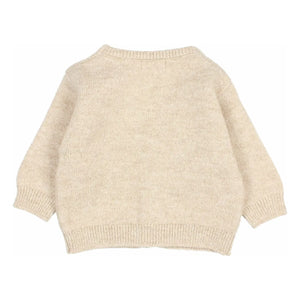 Búho – Baby-Cardigan aus recycelter Faser | Beige