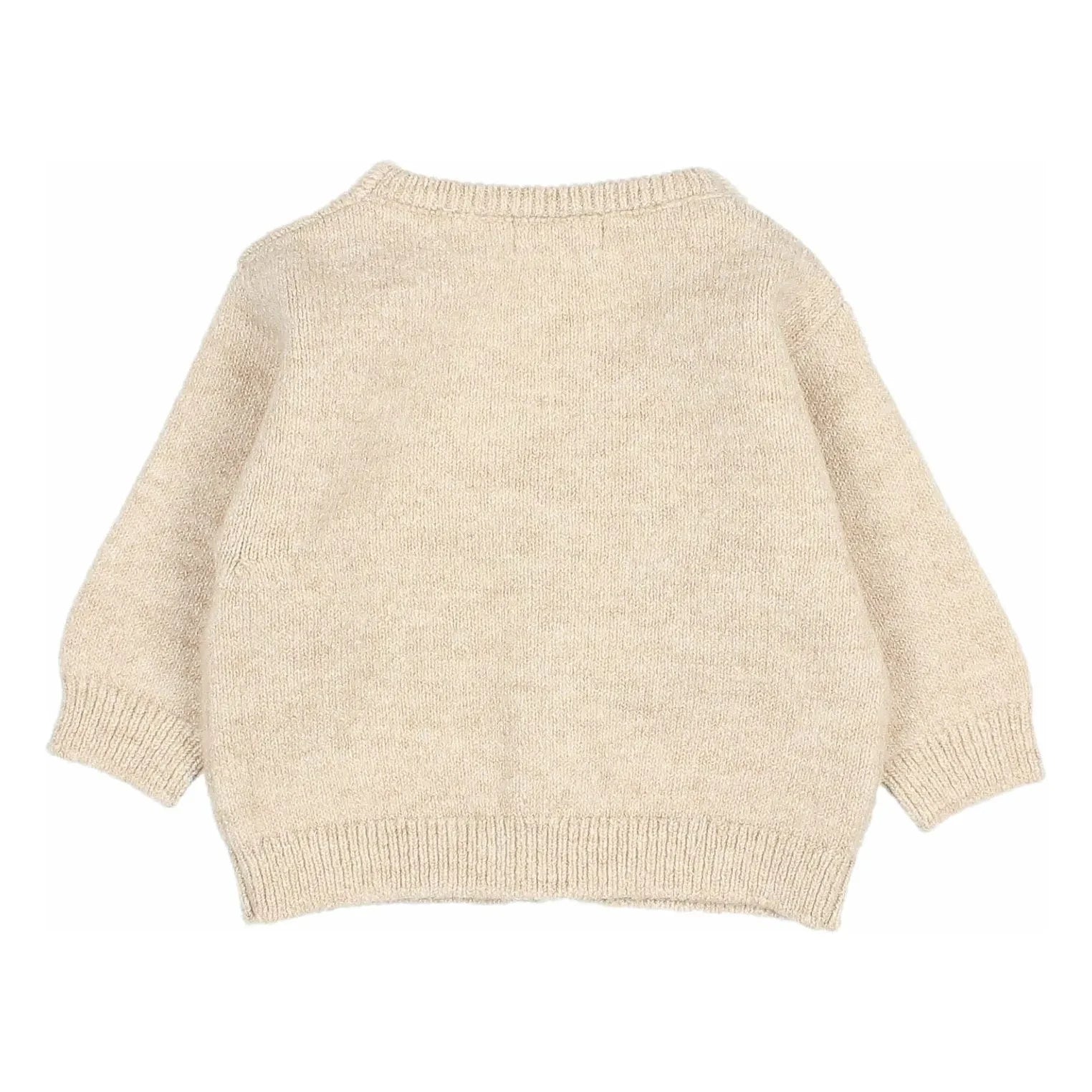 Búho – Baby-Cardigan aus recycelter Faser | Beige