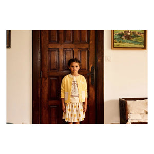 Arsène et Les Pipelettes - Contrast Pocket Organic Cotton Puffer Vest | Yellow