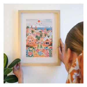 La Petite Épicerie – Malen nach Zahlen Kit Barcelona von Dazlstudio
