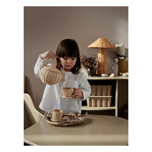 Ferm Living Kids - Rattan çay seti | Doğal