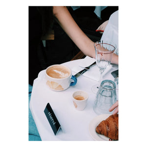 Anna + Nina - Kruvasan espresso fincanı | Beyaz