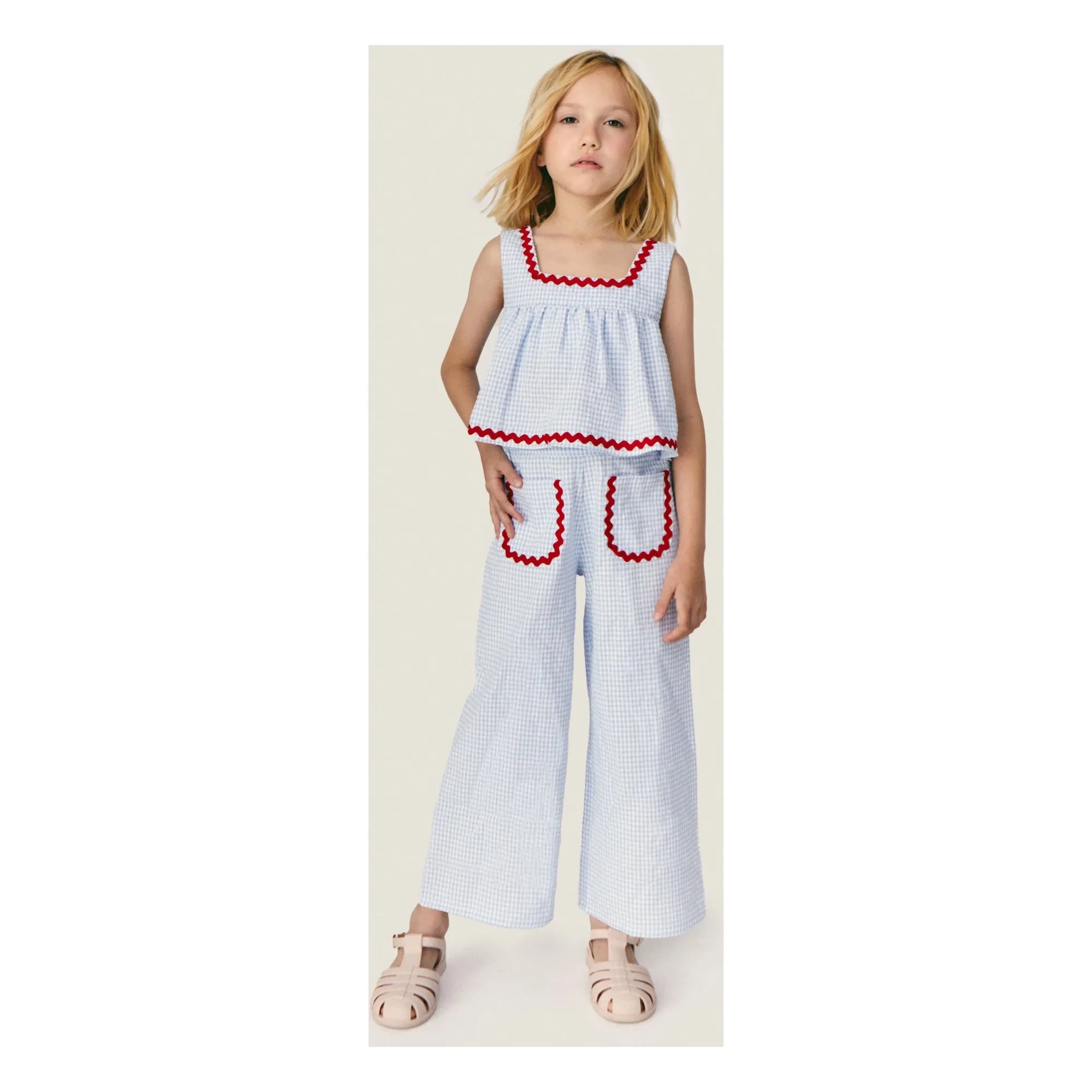Mipounet - Top Sylvie Vichy | Light Blue