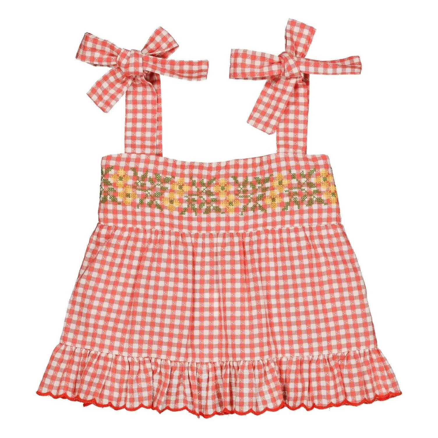 Hallo Simone – Top Lucie Vichy | Rot