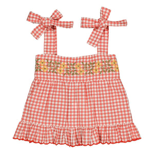 Hallo Simone – Top Lucie Vichy | Rot