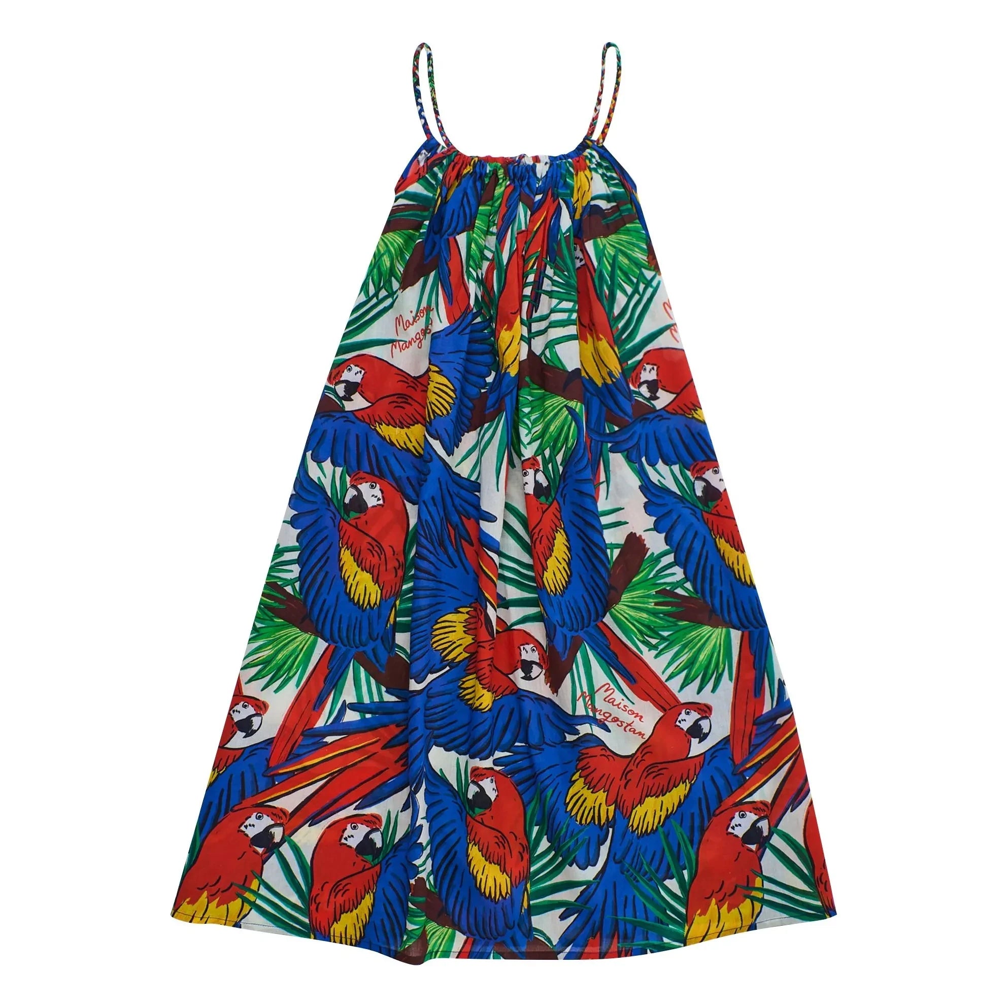 Maison Mangostan - Parrot Kleid | Blau