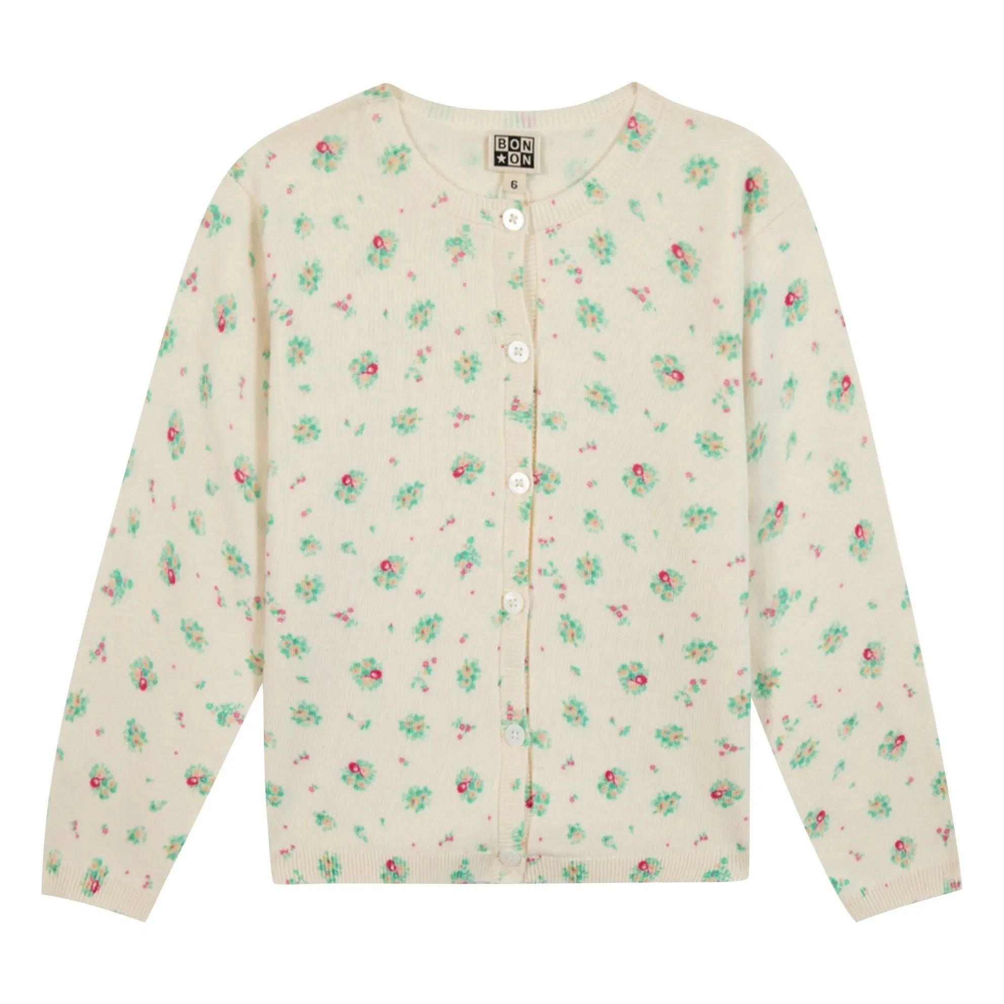 Bonton - Lilou Coco Bouquets Cardigan | Cream