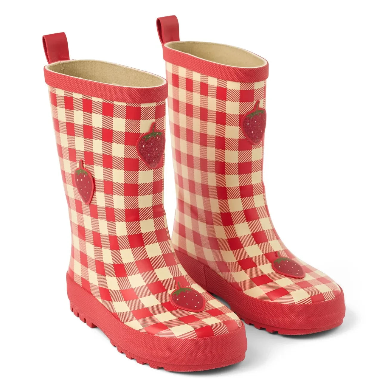Flöss - Misty Strawberries Rain Boots | Red