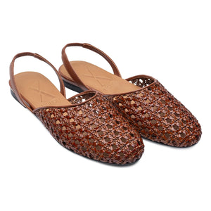 Lachoix - Lucca Slingback Shoes | Brown