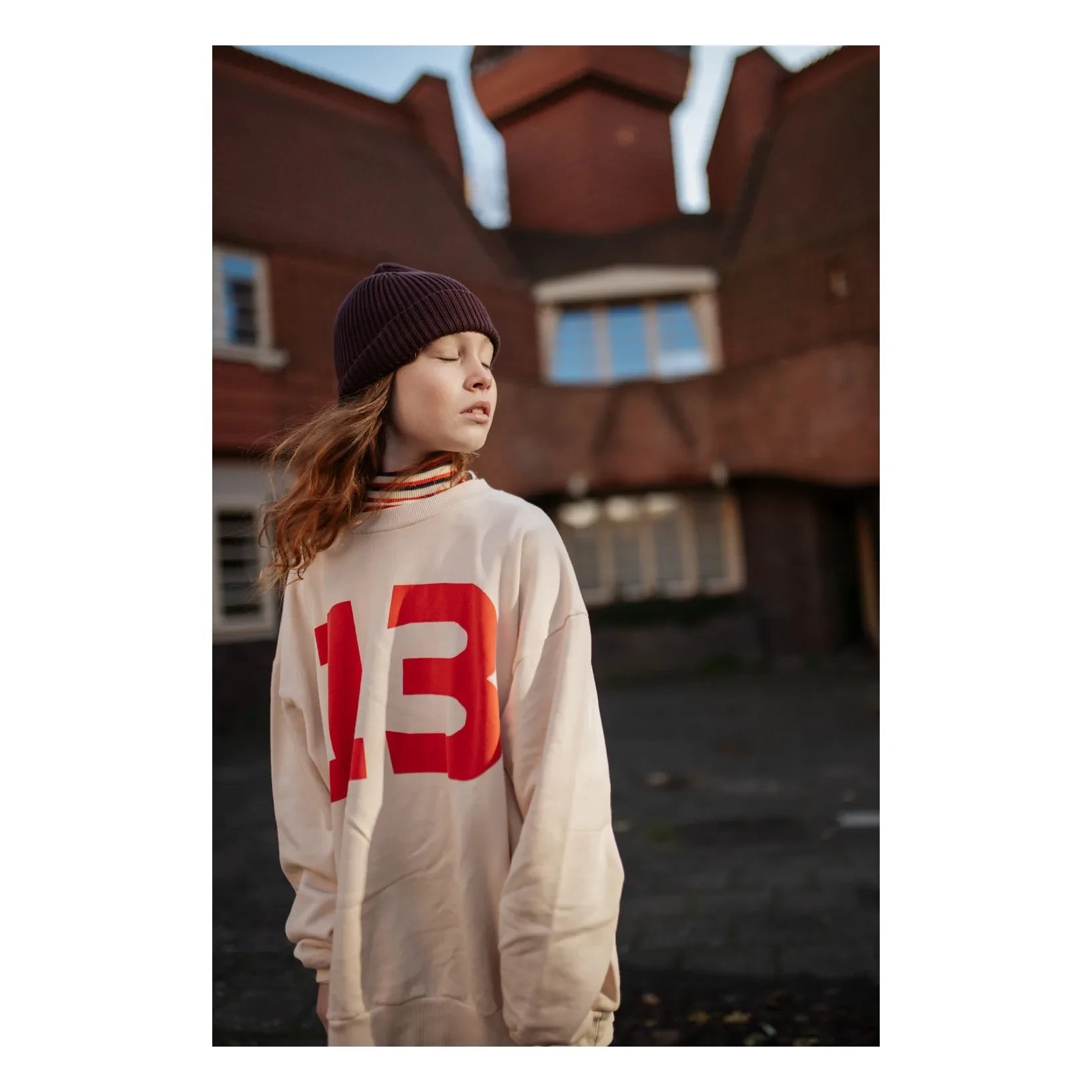 Repose AMS - 13 Organik Pamuklu Sweatshirt | Ekru