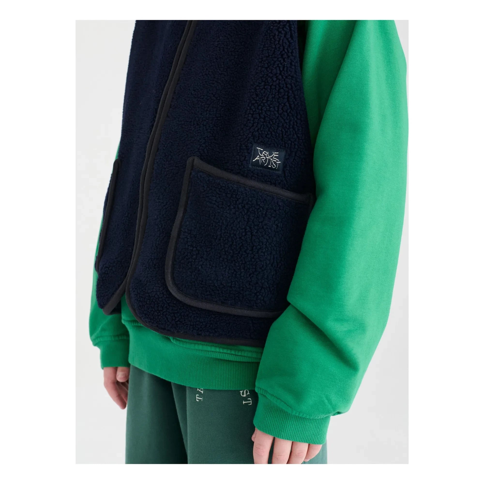 True Artist - N°6 Kolsuz Sherpa Ceket | Koyu Mavi