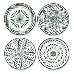 Serax - Baazar tatlı tabakları, Waww La Table - 4'lü Set | Yeşil