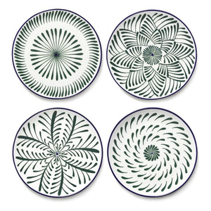 Serax - Baazar tatlı tabakları, Waww La Table - 4'lü Set | Yeşil