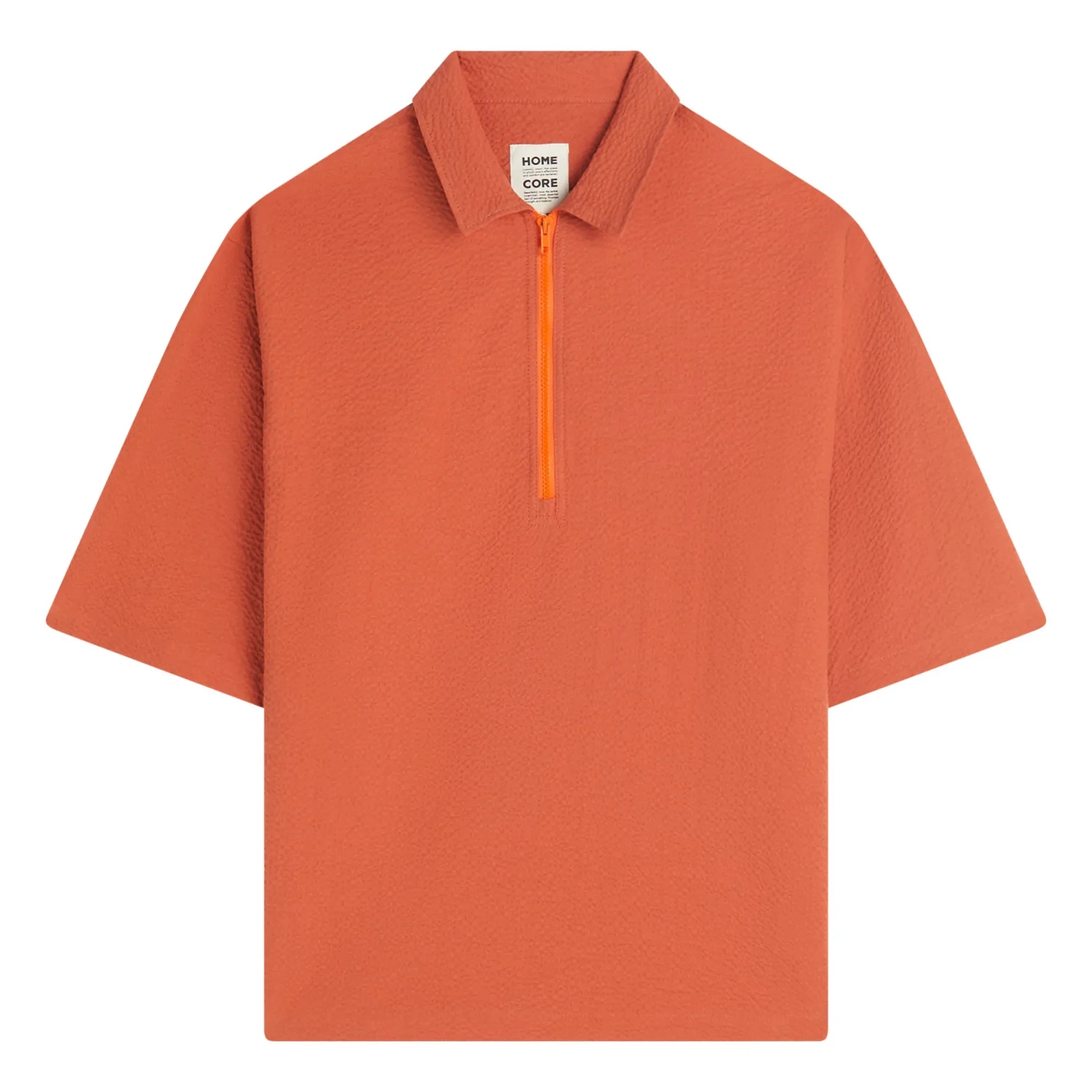 Homecore - Tajima Seer Zip Polo | Tuğla kırmızısı