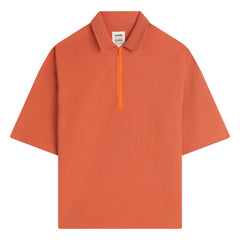 Homecore - Tajima Seer Zip Polo | Tuğla kırmızısı
