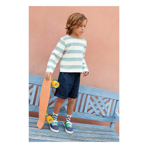 Bonton - Damier çoraplar | Kraliyet mavisi