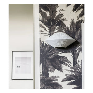 The Socialite Family - Brera plissierte Baumwoll-Halbwandleuchte | Creme