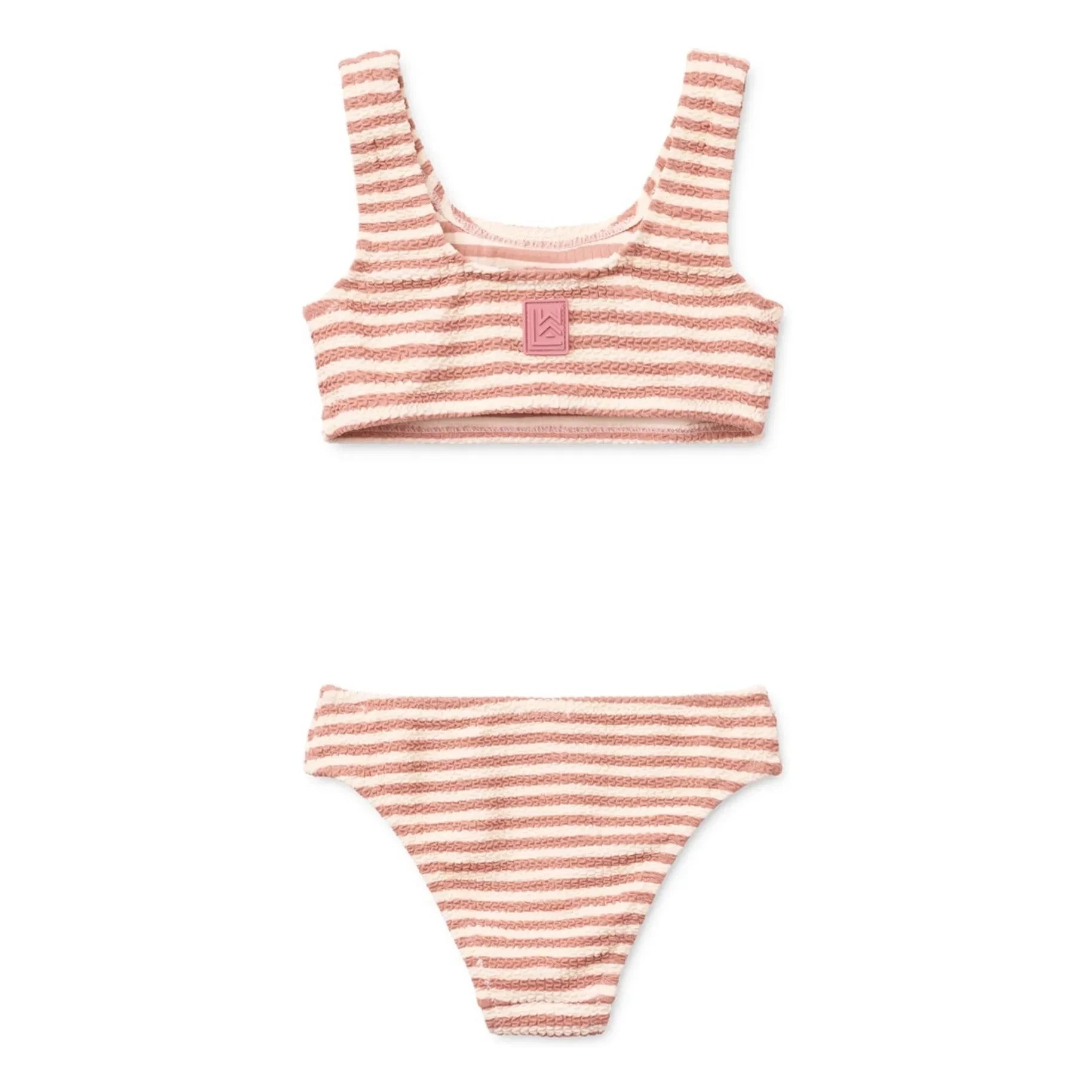Liewood - Bello Striped Recycled Fibre Swimsuit | Powder Pink