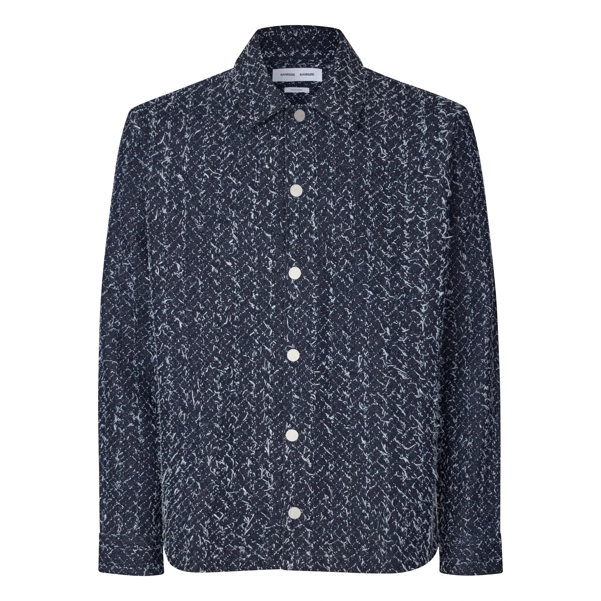 Samsoe Samsoe - Sacastor Baumwoll-Overshirt | Dunkelgrau