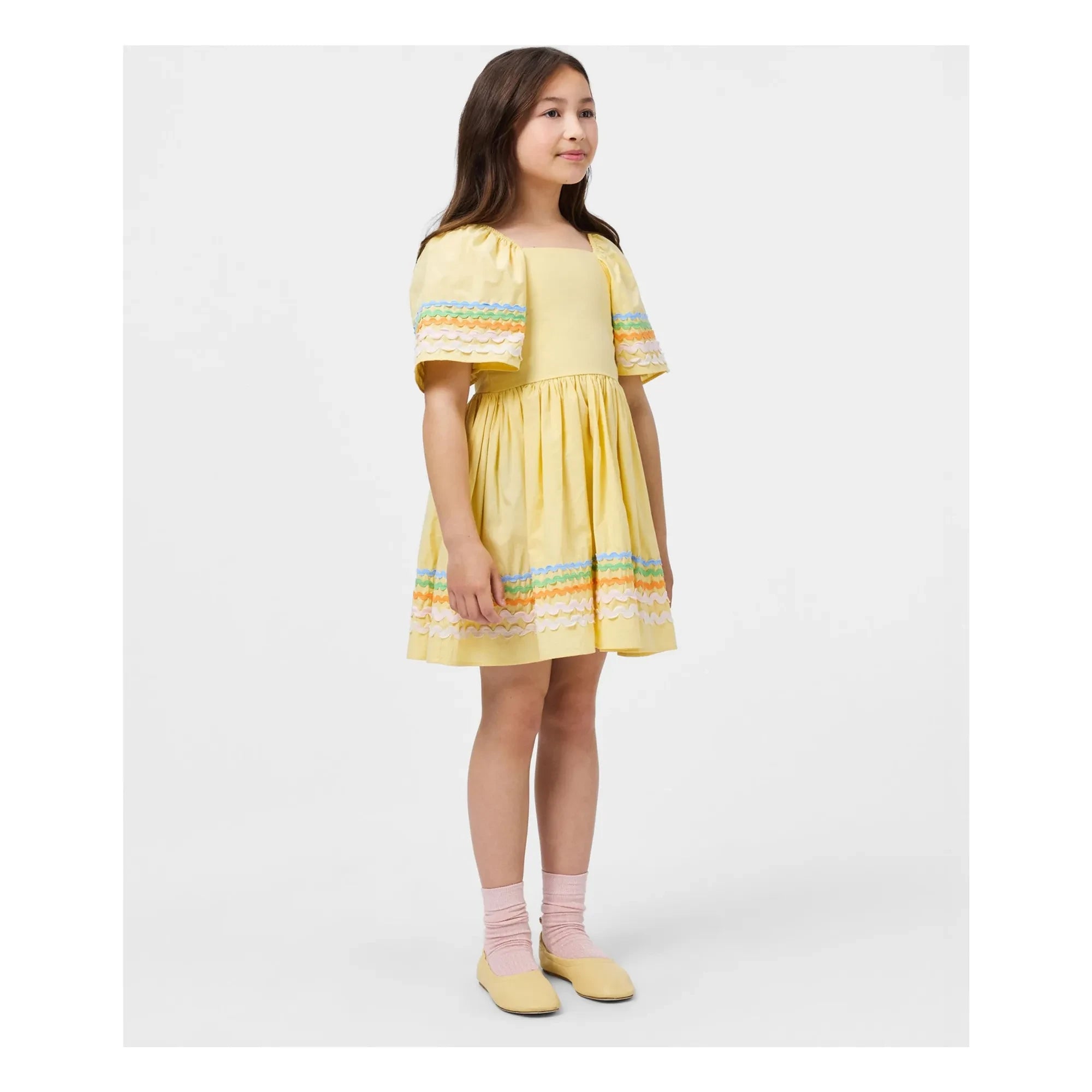 Molo – Clotilde Kleid aus Bio-Baumwolle | Hellgelb