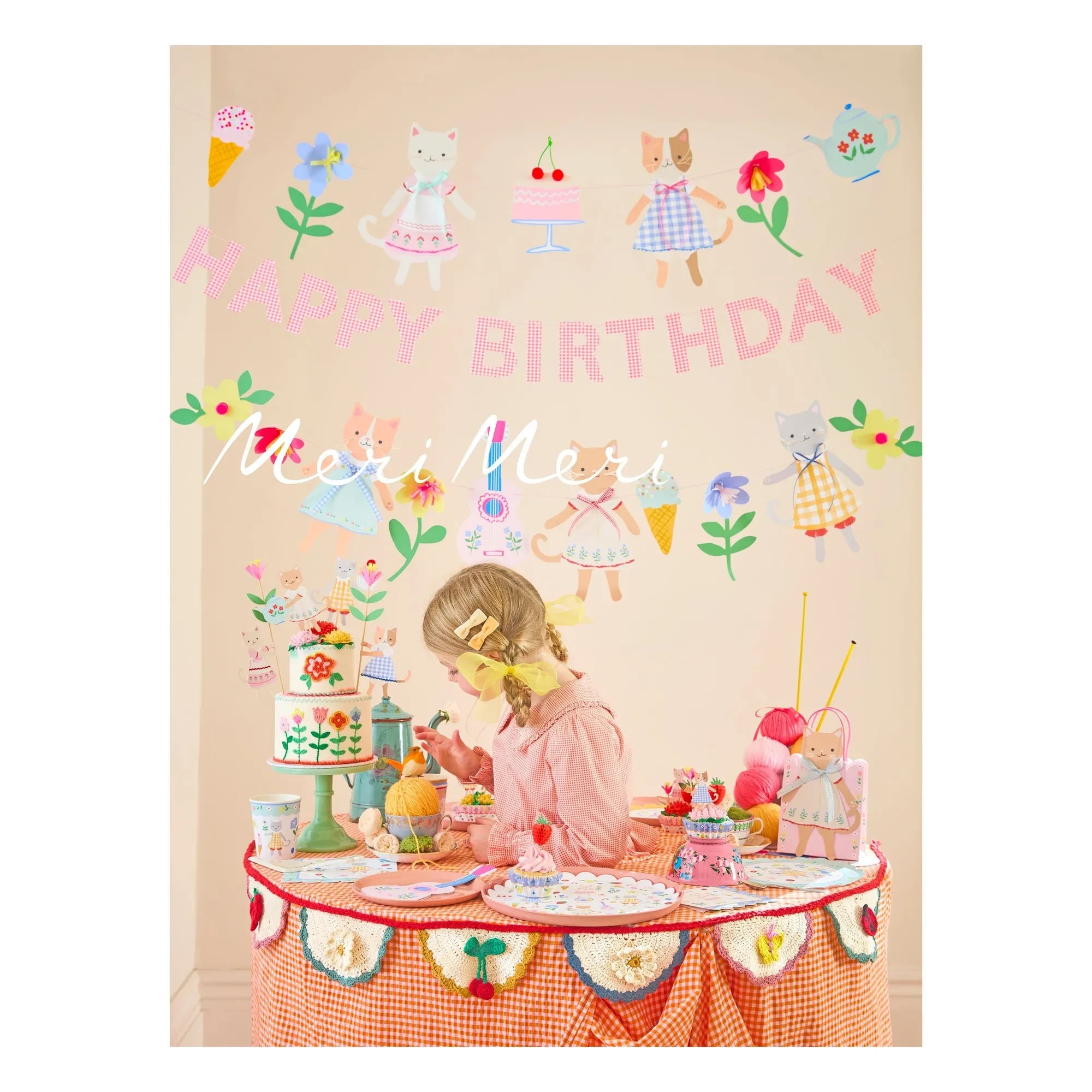 Meri Meri - Kitten Club doğum günü mumları - 4'lü set